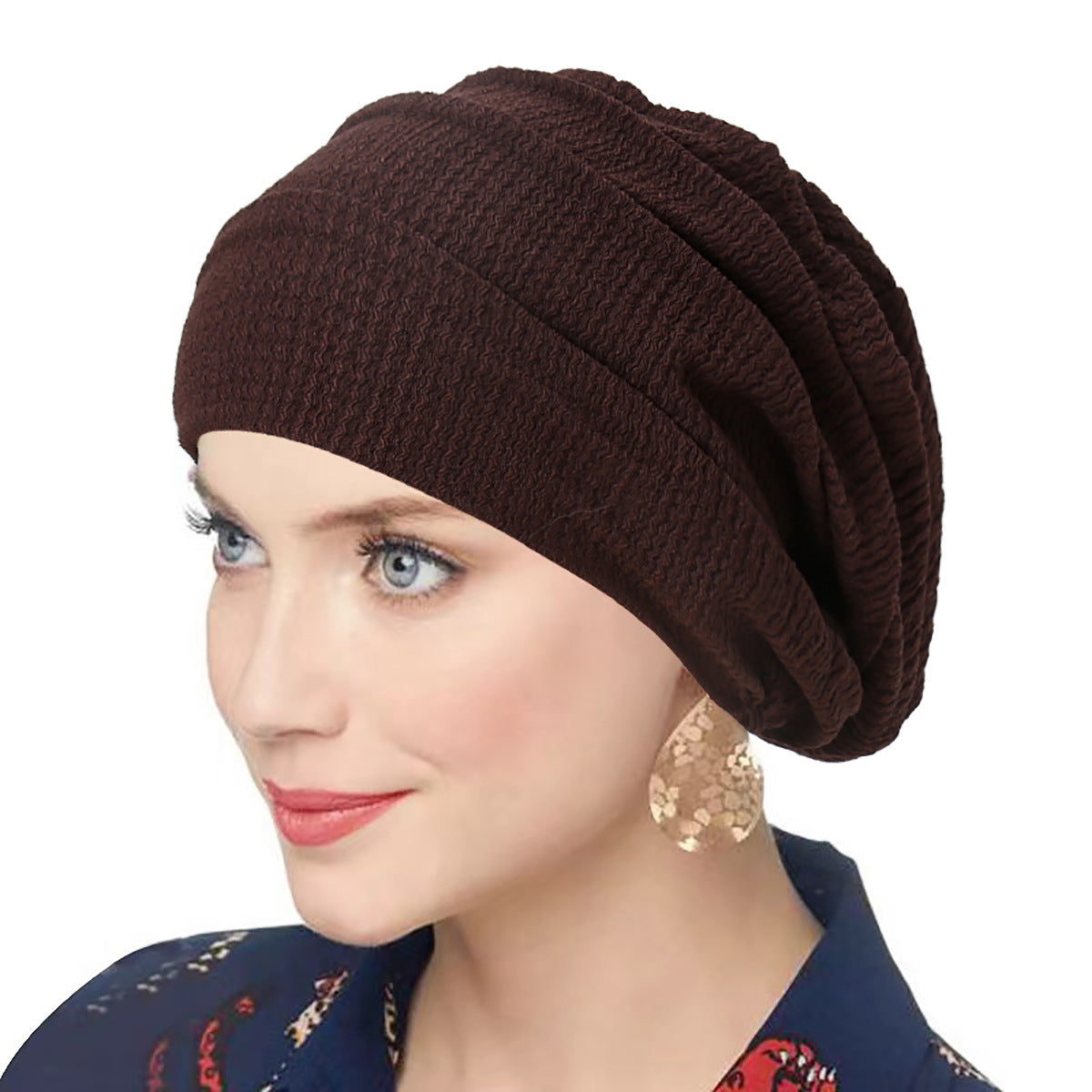 QD032 New all-match elastic women's headscarf bottoming hat