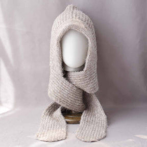 QD5-124  Fall Winter Thickened Faux Cashmere Hijab Cap