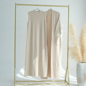 LR906+LR907 Jersey Abaya Set