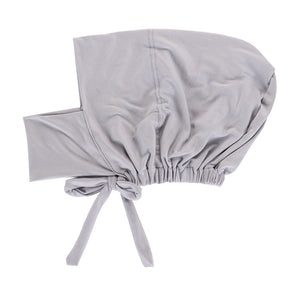 8022  Plain Polyester Adjustable Elastic Strap Closed Cap