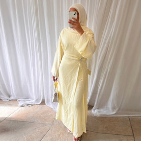 LR1077  Women's Plain Minimalist Dress for Daily Wear