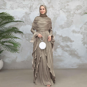 LR1169  Double-layer waist dress – no hijab