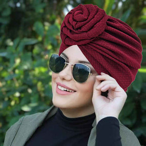 9366 Floral Bubble Turban cap-Made-to-Order Product