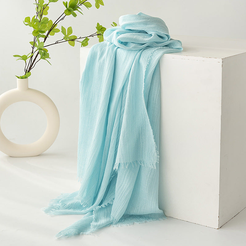 FH24-5559 Cotton and linen scarf for women in spring and autumn hijab/Scarf