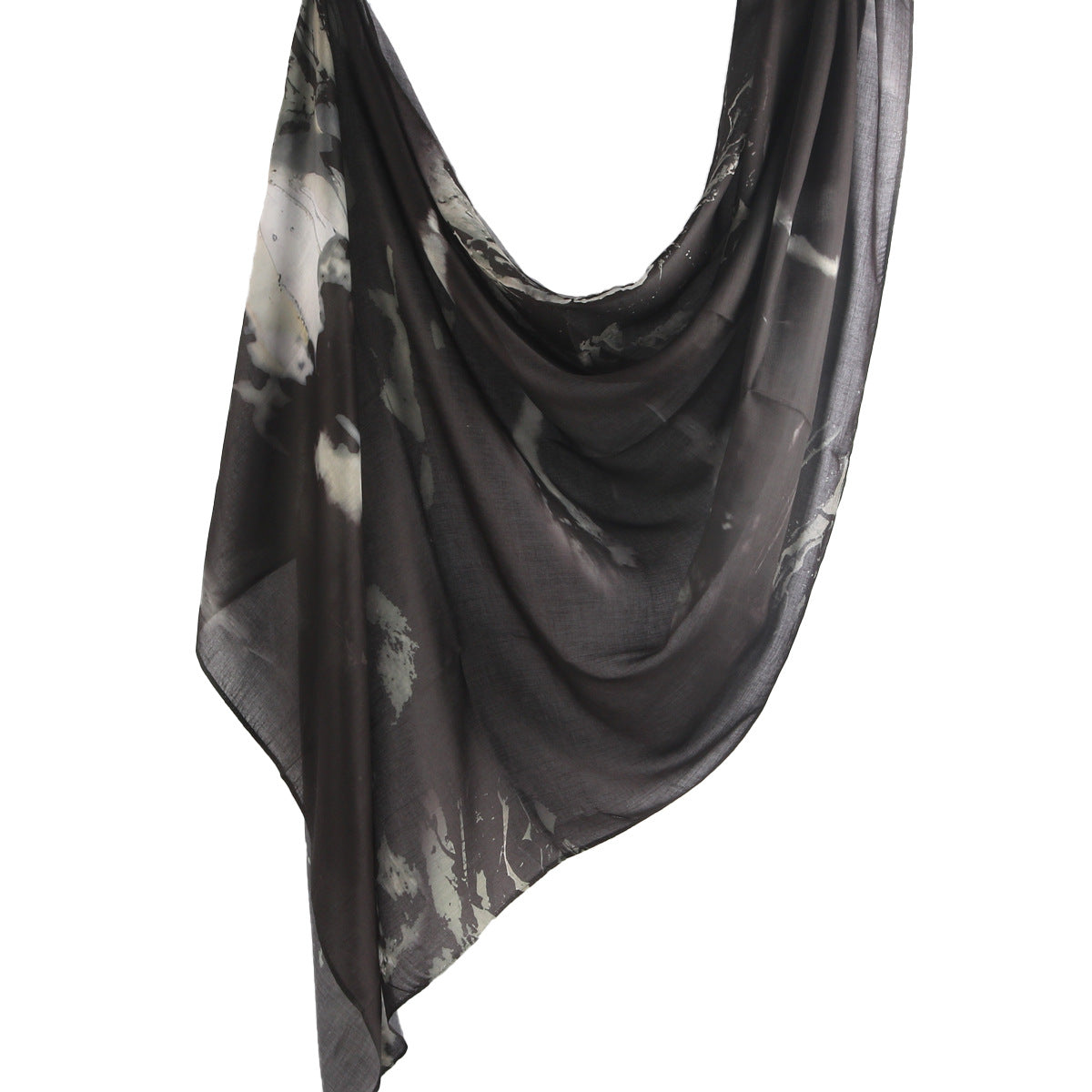 WJ001  Printed Tie-Dye Polyester Long Hijab