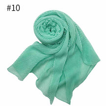 ND349  Plain Breathable Voile Twill Crinkle Hijab