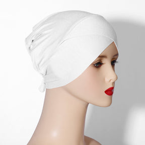 ORU-01  Solid color modal new base cap solid color headscarf