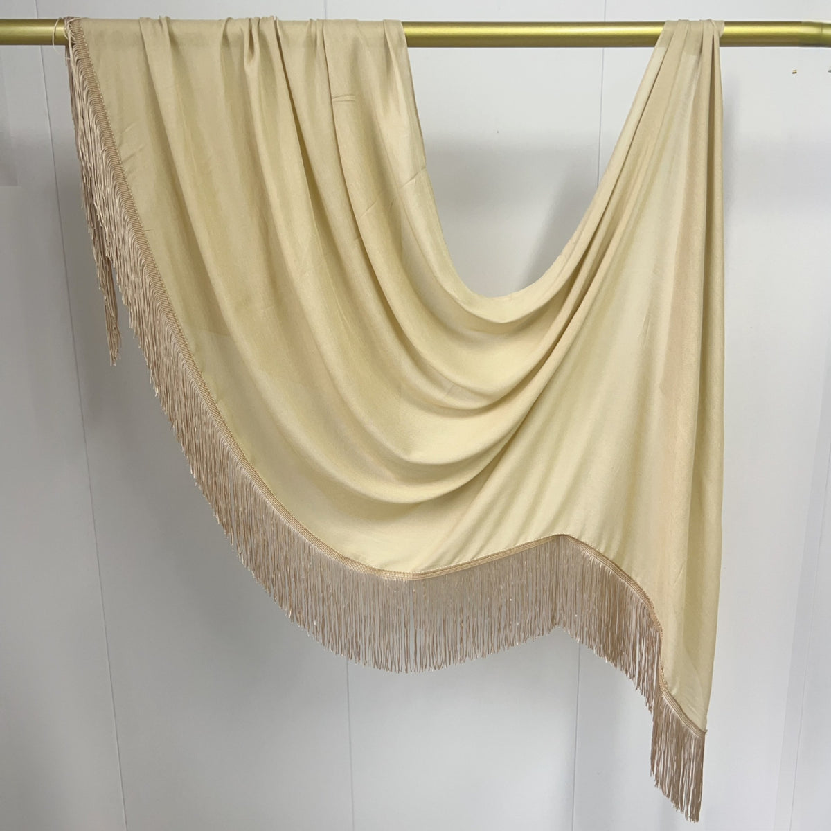 流苏花边 Plain Modal Hijab - Color Option