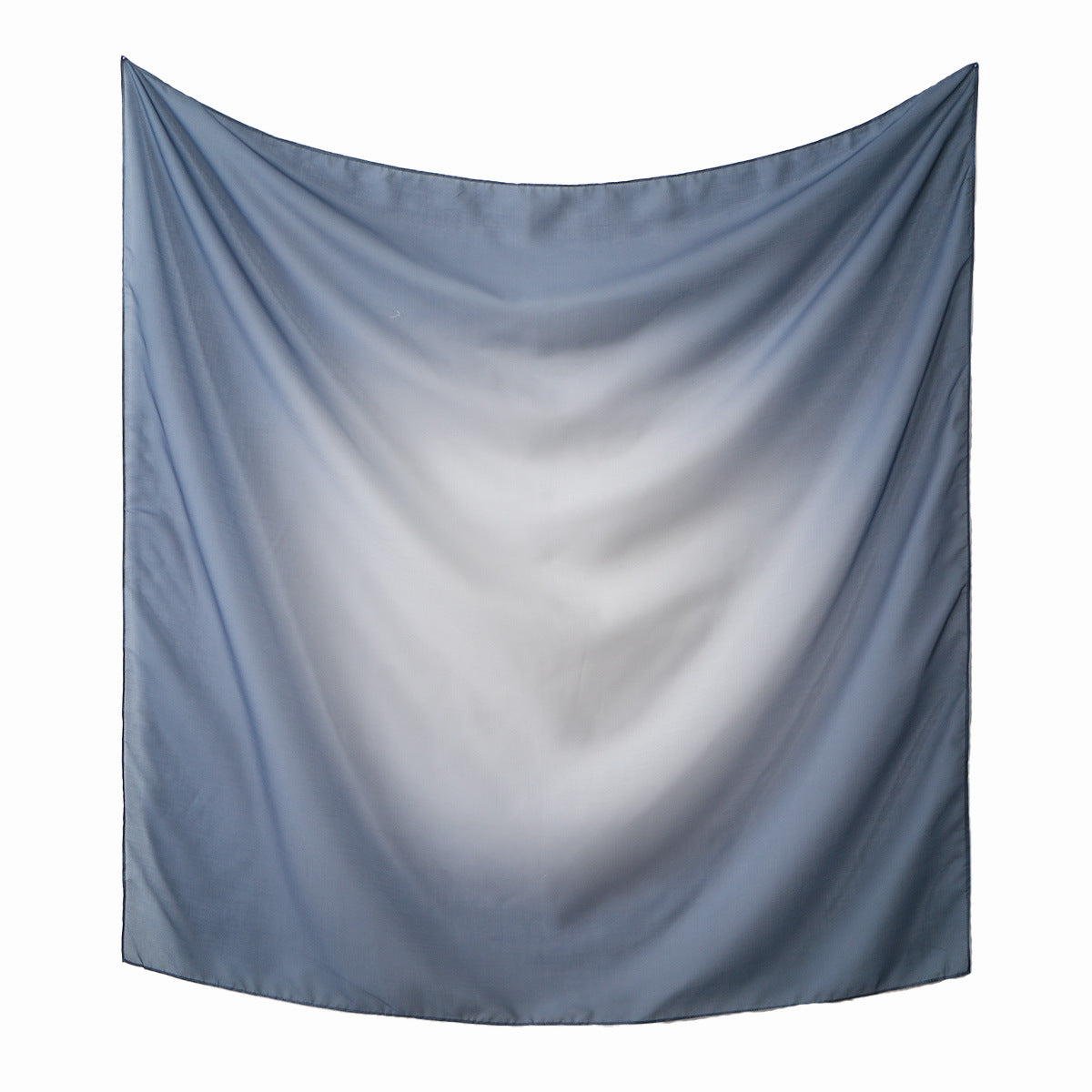 FH164  110*110cm  Printed Ombre Voile Square Scarf