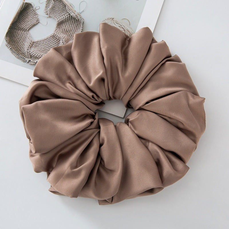 WJA299  Large size ladies' big head bouquet chiffon large intestine circle hairband