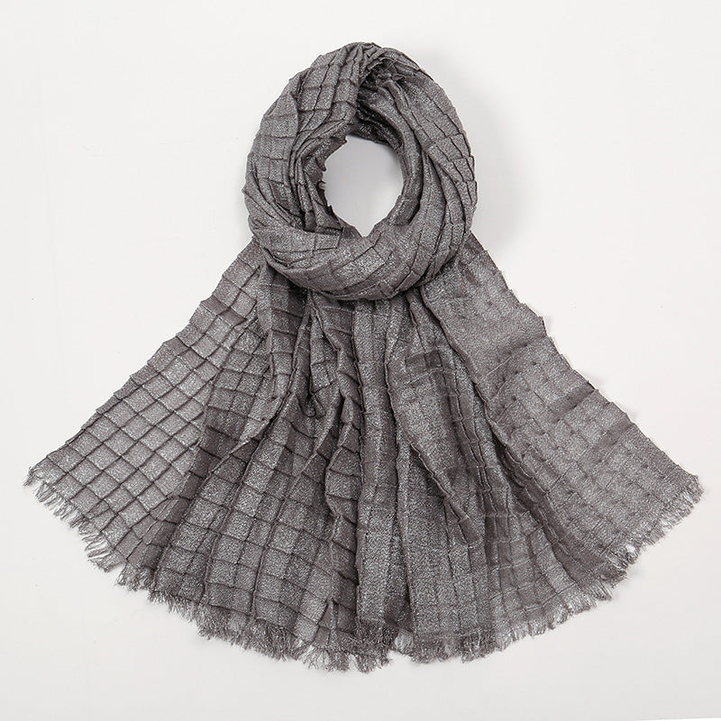 VS800 Plain Wrinkled Scarf/Hijab