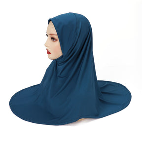 MSL352Double layer round edge headscarf high elastic gauze scarf