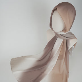 BFL001  Ombre Tie-Dye Pearl Chiffon Hijab