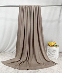 HY017  Plain Bamboo Fiber Ribbed Jersey Hijab