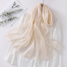 OGS01  Plain Glossy Organza Silky-Look Hijab