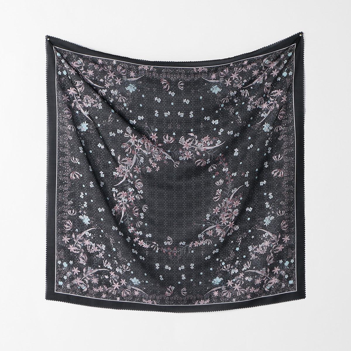 SM013  110*110cm Printed Voile Sun-Shading Square Scarf