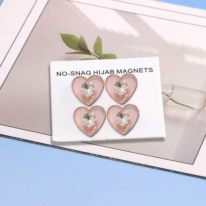 JS3  Pink Panda Bear Hijab Magnetic Clasp - MOQ: 300 pcs/color