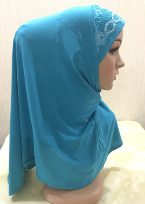 H020 plain instant hijab turban hat