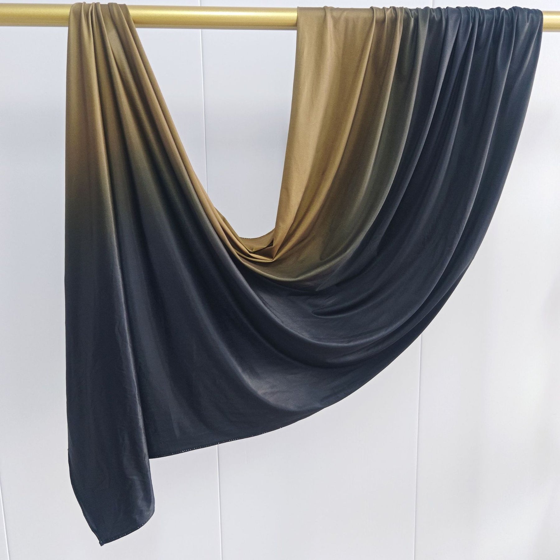 YTHBJB  Gradient Liquid Jersey Hijab, Ombre Knit Headscarf, Soft Fluid Wrap