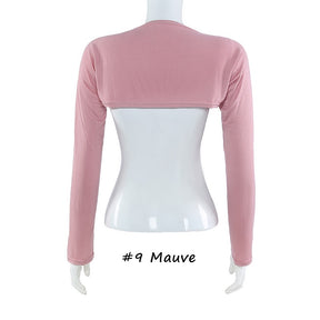 YZ17  Solid color modal cotton bottoming shoulder sleeves