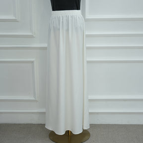 LR1180&LR1185  Back-Tie Waist-Cinched Viscose Long Sleeve Top + Skirt Set-Skirt Set - Mix & Match Set