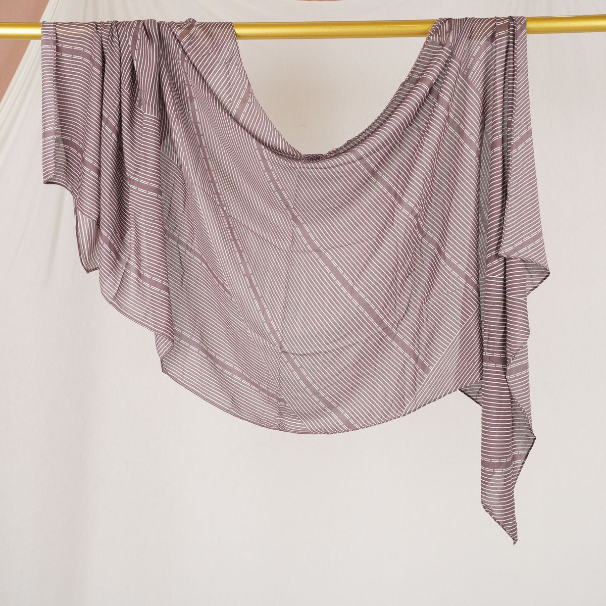 DL001  Double-Sided Modal Printed Single-Stitch Right-Angle Rolled-Edge Hijab