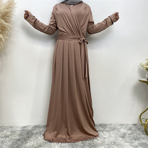 6421 baju abaya muslimah polos