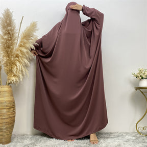 64930 plain abaya dress