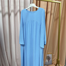 LR500 A loose and comfortable robe in a solid color - MinYang Fashion Apparel Accessory Manufacturer