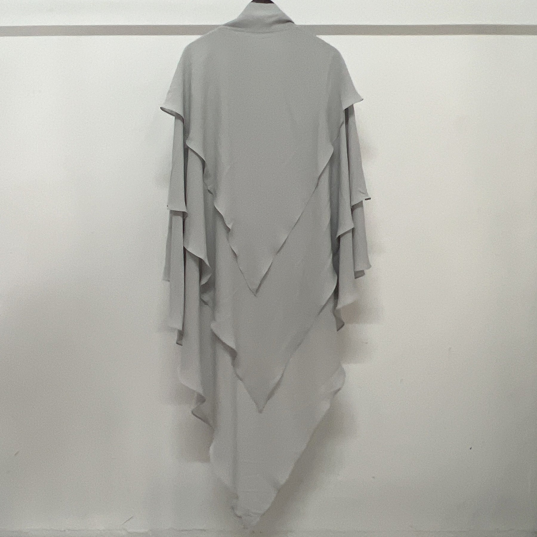 21903  Plain Polyester Triple-Layer Fresh Sweet Khimar Hijab