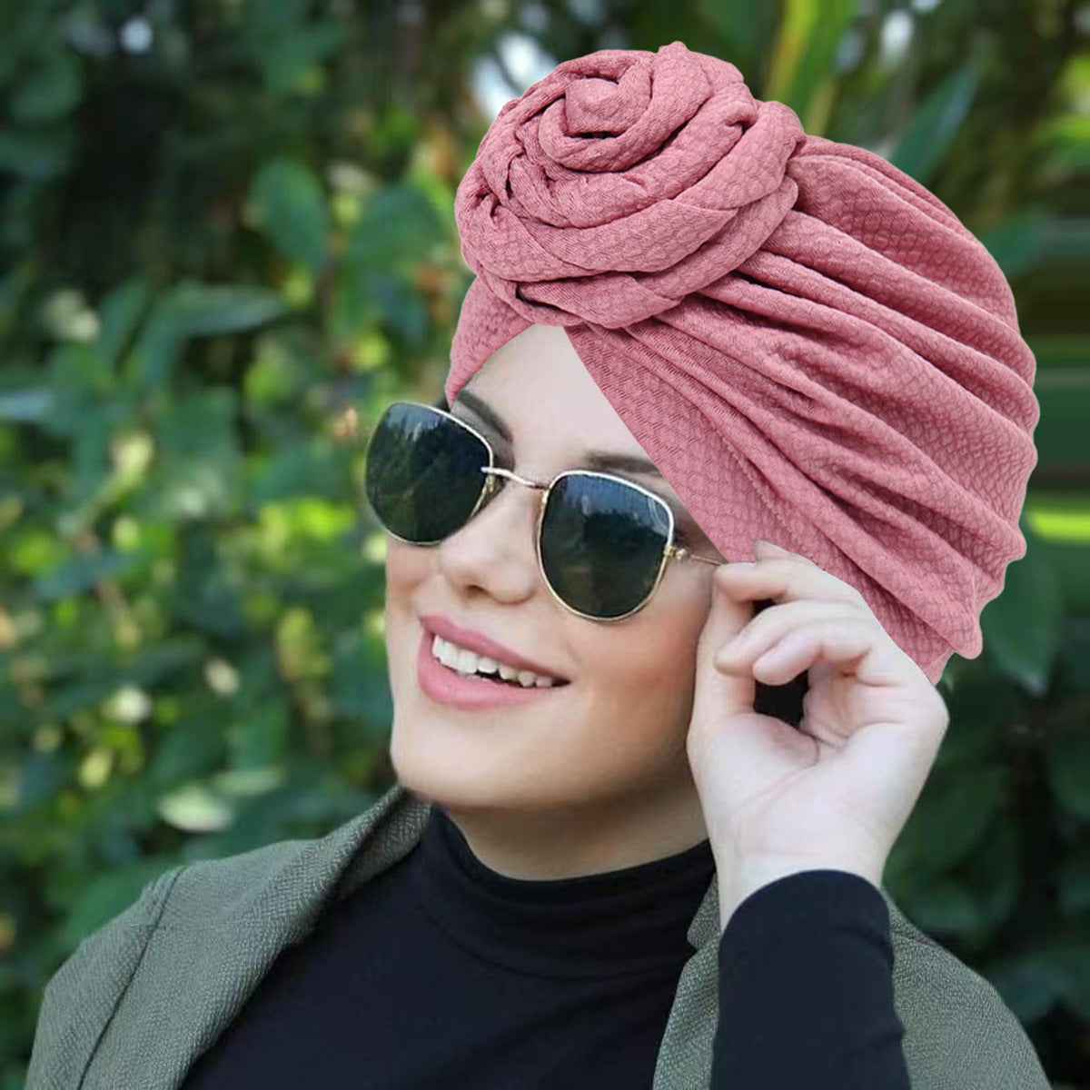 9366 Floral Bubble Turban cap-Made-to-Order Product