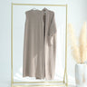 10 - Khaki Open Abaya + Inner