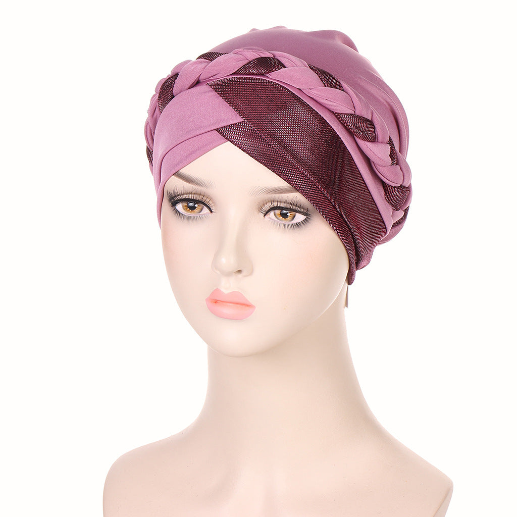 fashion Milk silk hijab turban hat