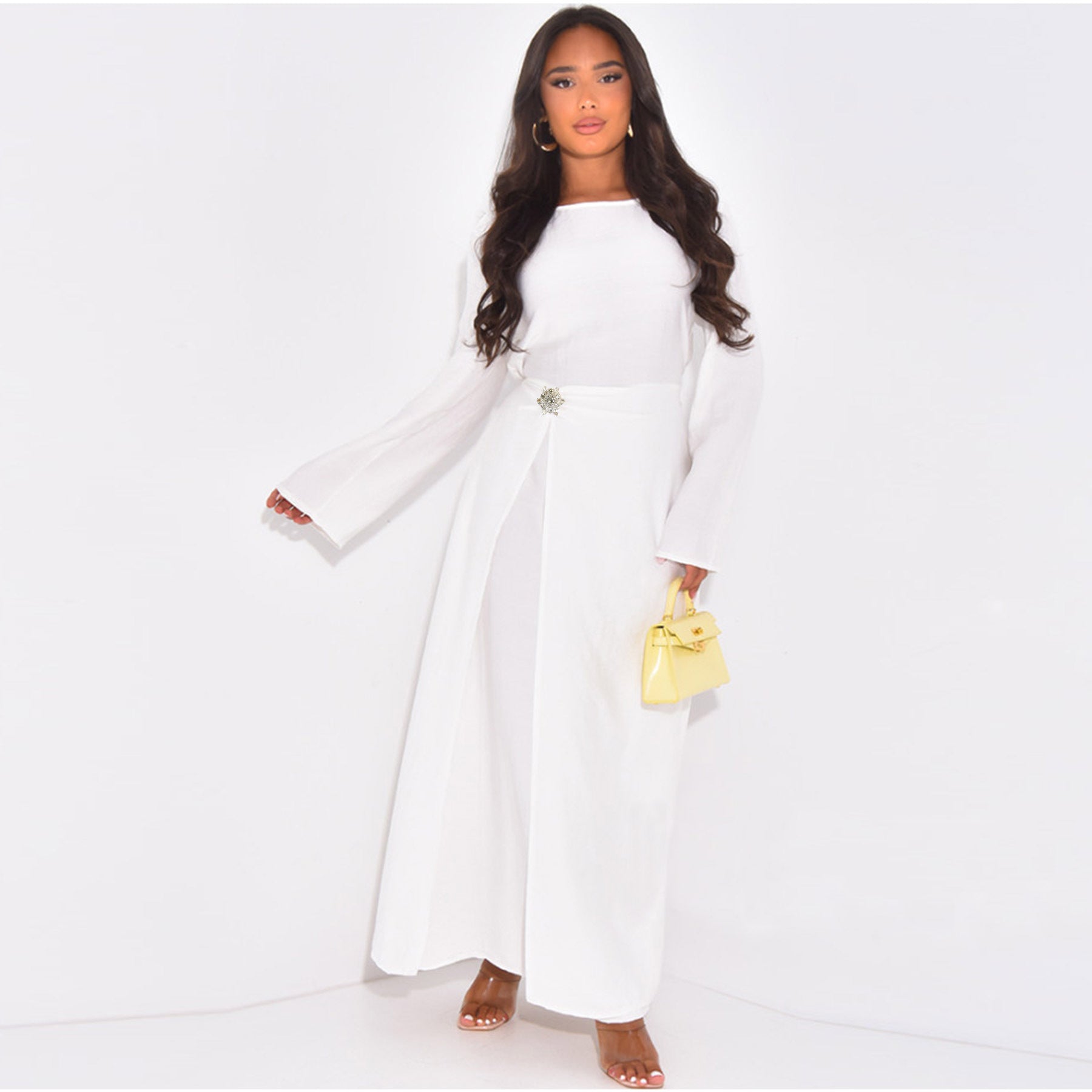 LR1077  Women's Plain Minimalist Dress for Daily Wear