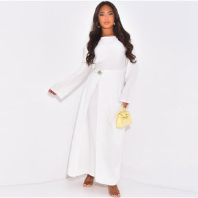 LR1077  Women's Plain Minimalist Dress for Daily Wear