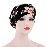 TJM-花布短辫 printed hijab turban hat