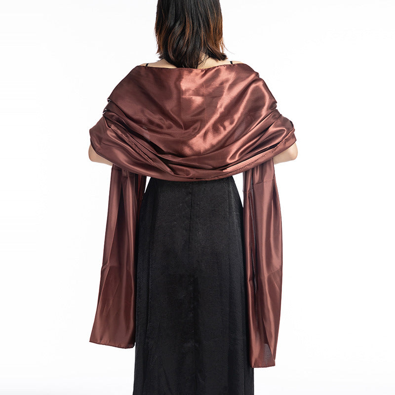 M20070 plain satin Shawl