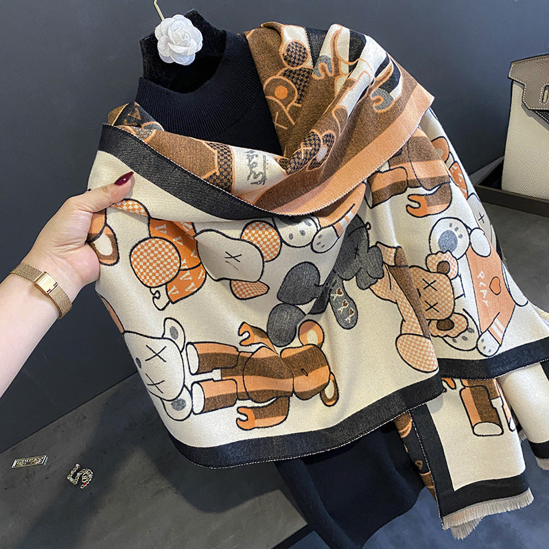 10108 50colors high quality printed winter scarf shawl