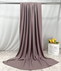 HY017  Plain Bamboo Fiber Ribbed Jersey Hijab