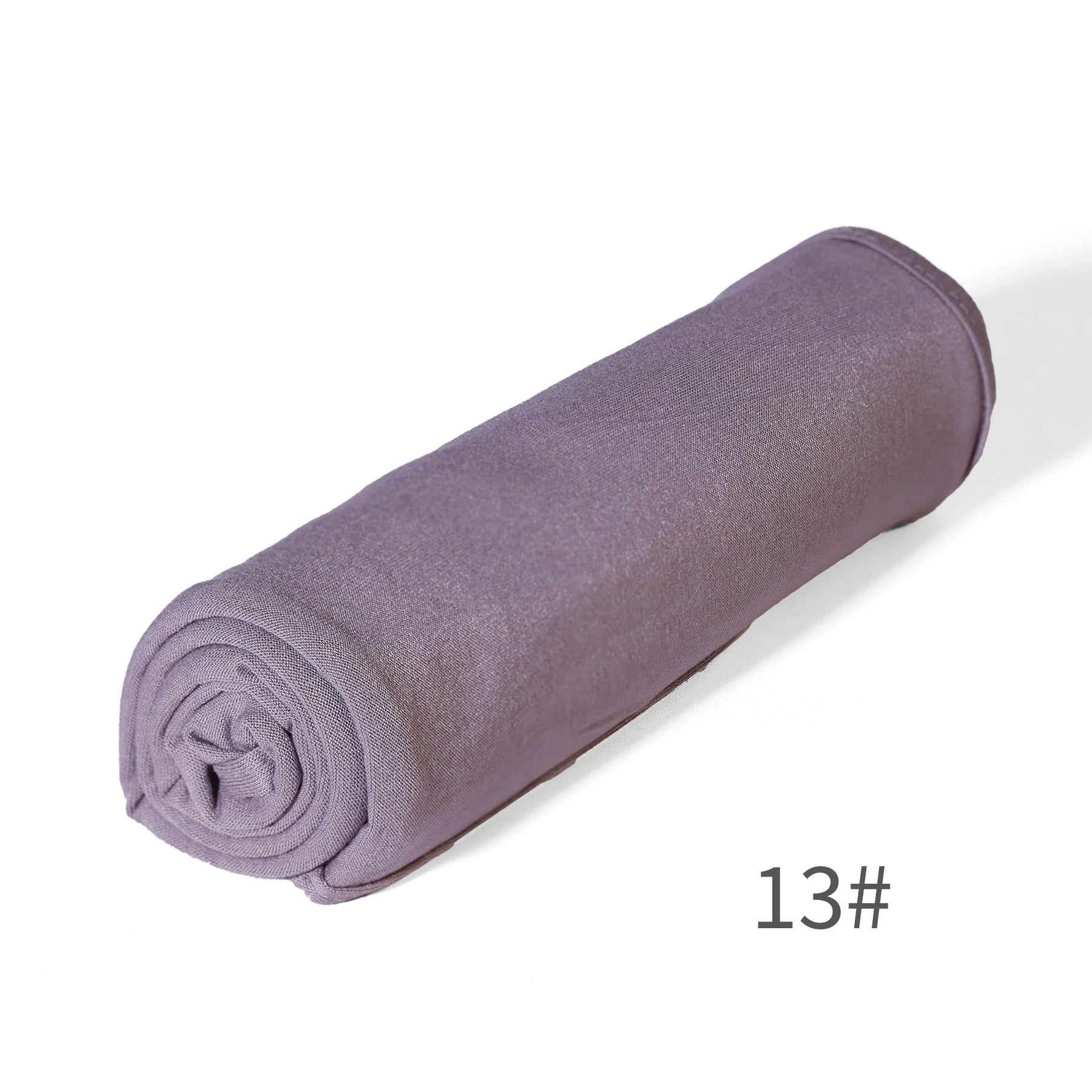 GRD14  Plain Asymmetric Mercerized Cotton Jersey Wrap Hijab