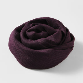 MM02 Women's solid color cotton and linen scarf