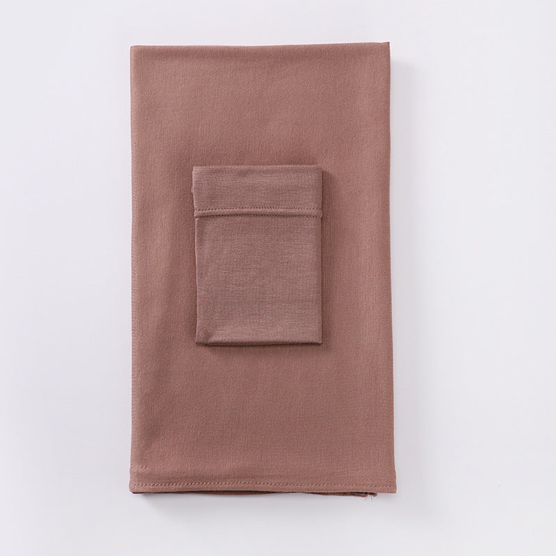 MSL284 set tudung instant cotton plain cotton bawah cap
