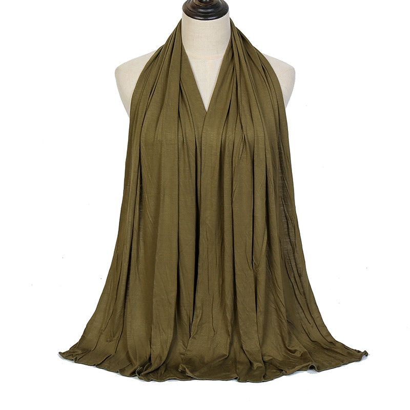YW125  Modal solid color long scarf