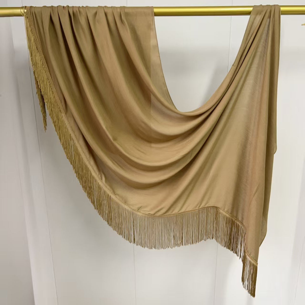 流苏花边 Plain Modal Hijab - Color Option