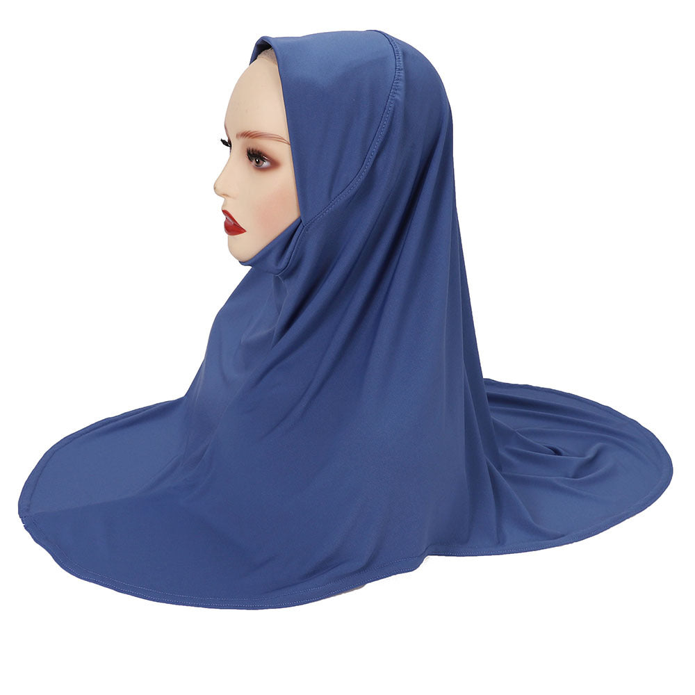 MSL352Double layer round edge headscarf high elastic gauze scarf