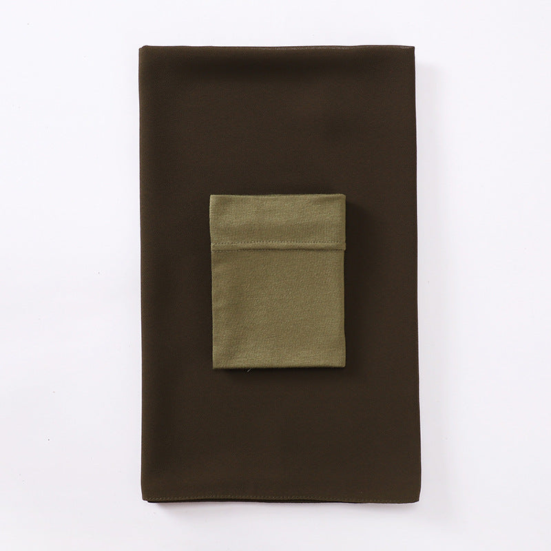 MSL288 Plain Jersey Chiffon Pearl Hijab Undercap