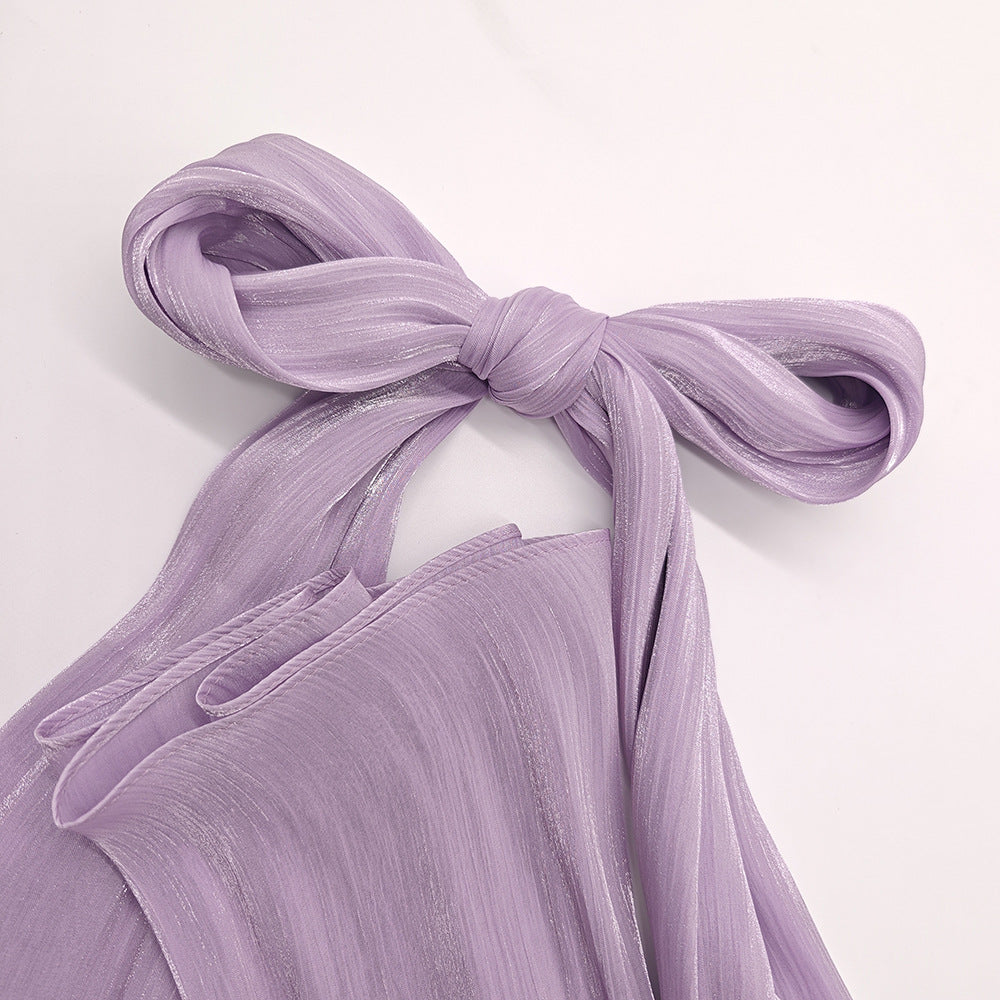 JS005  Island Satin Crepe Long Scarf