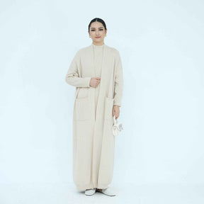 LR906+LR907  Autumn Winter Thick Jersey Dress Set