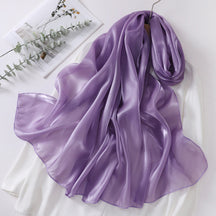 OGS01  Plain Glossy Organza Silky-Look Hijab