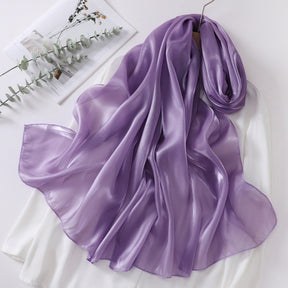 OGS01  Plain Glossy Organza Silky-Look Hijab